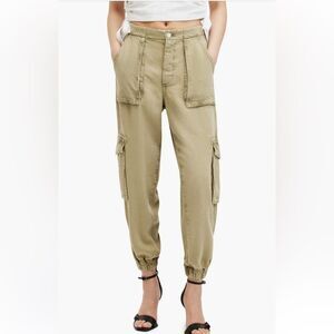 All Saints Freida Twill Cargo joggers Sz 4